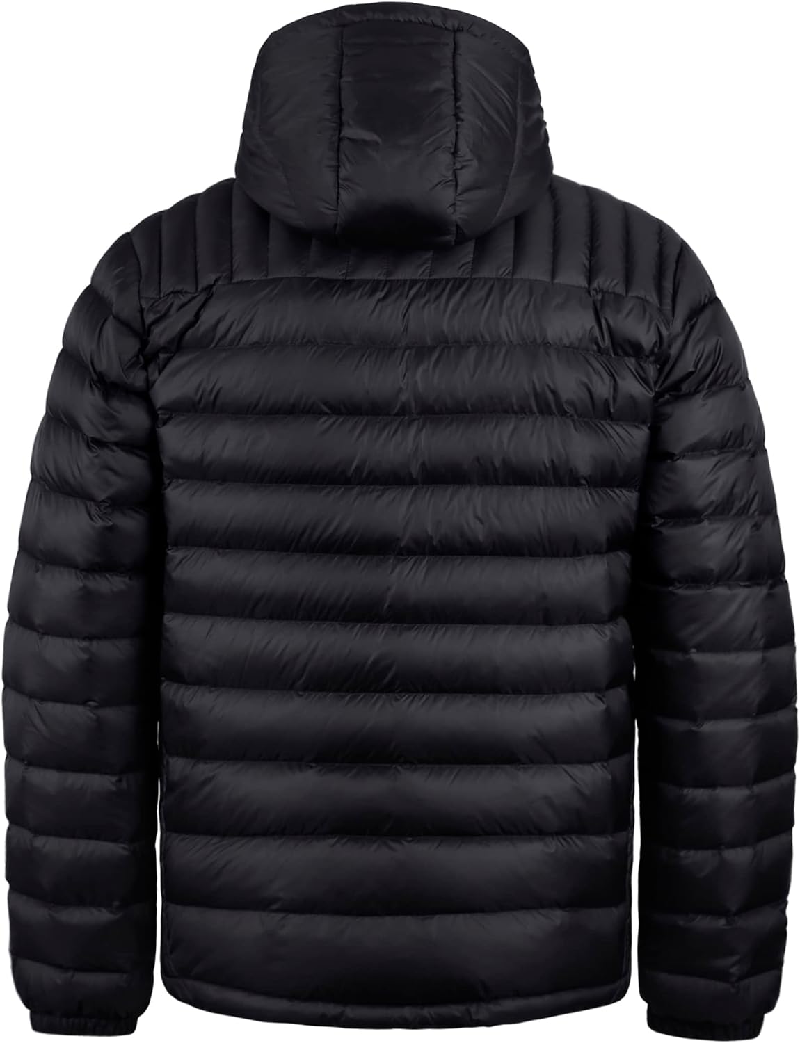 Men's Down Jacket Hooded Packable Down Puffer Jacket Lightweight Water-Resistant Insulated Down Jacket