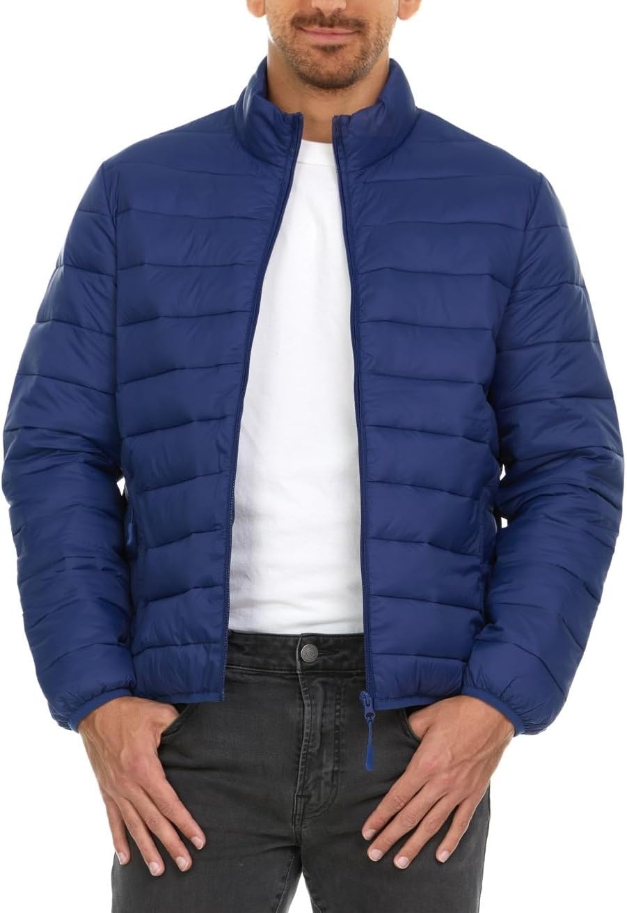 Packable Puffer Jacket Men, Warm Lightweight Winter Jackets for Men