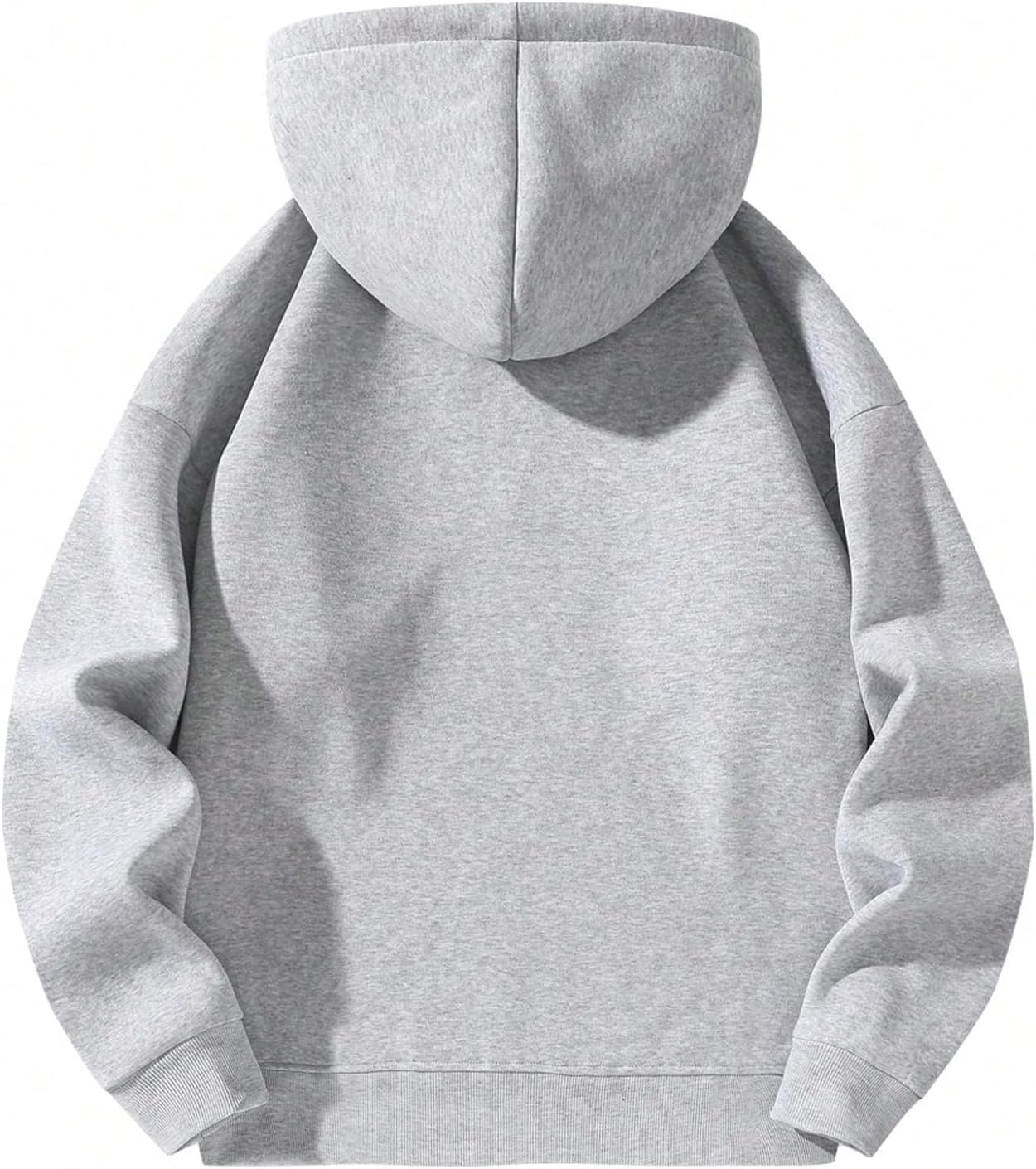 Men's Quarter Zip Hoodies Zip Up Hoodie Long  Drop Shoulder Sweatshirt Casual Pullover