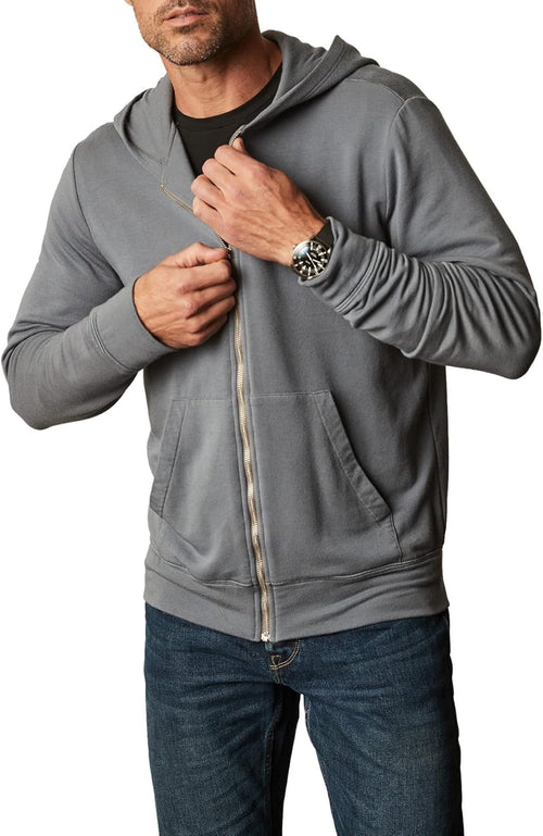 Men's  Long  Zip Up Hoodie