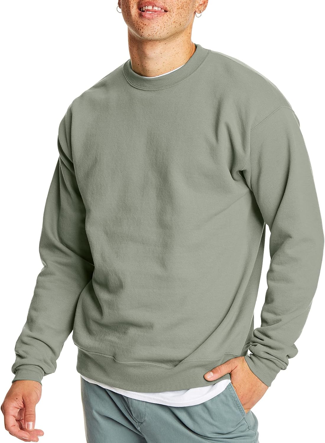 Men's  , Pullover Crewneck Sweatshirt, 1 or 2 Pack