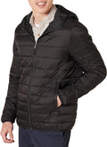 Men's Lightweight Water-Resistant Packable Hooded Puffer Jacket